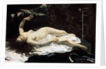Woman with a Parrot, 1866. by Gustave Courbet
