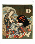 Yama-uba with Kintaro, 1840s. by Totoya Hokkei