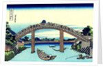 Under Mannen Bridge at Fukagawa (from a Series 36 Views of Mount Fuji), 1830-1833. by Hokusai
