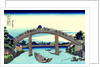Under Mannen Bridge at Fukagawa (from a Series 36 Views of Mount Fuji), 1830-1833. by Hokusai