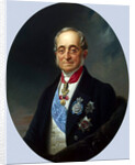 Portrait of the Chancellor of the Russian Empire Count Karl Robert Nesselrode,, 1840s by Franz Kruguer