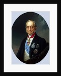 Portrait of the Chancellor of the Russian Empire Count Karl Robert Nesselrode,, 1840s by Franz Kruguer