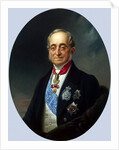 Portrait of the Chancellor of the Russian Empire Count Karl Robert Nesselrode,, 1840s by Franz Kruguer
