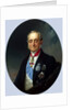 Portrait of the Chancellor of the Russian Empire Count Karl Robert Nesselrode,, 1840s by Franz Kruguer