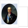 Portrait of the Chancellor of the Russian Empire Count Karl Robert Nesselrode,, 1840s by Franz Kruguer