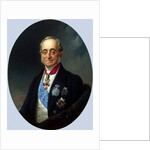 Portrait of the Chancellor of the Russian Empire Count Karl Robert Nesselrode,, 1840s by Franz Kruguer