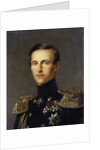 Portrait of Grand Duke Konstantin Nikolayevich of Russia,, c1850. by Franz Kruguer