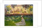 Woman in a Garden, 1876. by Claude Monet