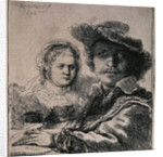 Self-Portrait with Saskia, 1636. by Rembrandt Harmensz van Rijn