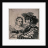 Self-Portrait with Saskia, 1636. by Rembrandt Harmensz van Rijn