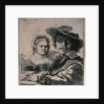 Self-Portrait with Saskia, 1636. by Rembrandt Harmensz van Rijn