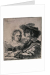 Self-Portrait with Saskia, 1636. by Rembrandt Harmensz van Rijn