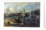 Tournament in front of Castle Steen, 1635-1637. by Peter Paul Rubens