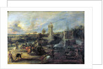 Tournament in front of Castle Steen, 1635-1637. by Peter Paul Rubens