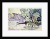 Fisherman in a Boat Near a Bank of the Seine, c1900 by Paul Signac