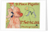 9, Place Pigalle, P. Sescau Photographe (Poster), 1894. by Henri de Toulouse-Lautrec