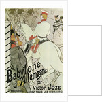 Poster to the Book Babylone dAllemagne by Victor Joze, 1894. by Henri de Toulouse-Lautrec