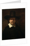 Portrait of the Poet Jeremias de Decker, 1666. by Rembrandt Harmensz van Rijn