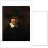 Portrait of the Poet Jeremias de Decker, 1666. by Rembrandt Harmensz van Rijn