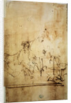 Ahasuerus, Haman and Esther, 17th century by Rembrandt Harmensz van Rijn