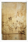 Ahasuerus, Haman and Esther, 17th century by Rembrandt Harmensz van Rijn