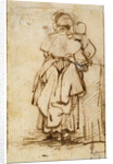Woman with a Child on Her Lap, 1640s. by Rembrandt Harmensz van Rijn