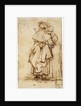 Woman with a Child on Her Lap, 1640s. by Rembrandt Harmensz van Rijn
