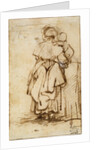 Woman with a Child on Her Lap, 1640s. by Rembrandt Harmensz van Rijn