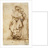 Woman with a Child on Her Lap, 1640s. by Rembrandt Harmensz van Rijn
