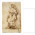 Woman with a Child on Her Lap, 1640s. by Rembrandt Harmensz van Rijn
