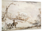 Landscape with a Horseman, 1648-1650. by Rembrandt Harmensz van Rijn