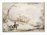 Landscape with a Horseman, 1648-1650. by Rembrandt Harmensz van Rijn