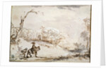 Landscape with a Horseman, 1648-1650. by Rembrandt Harmensz van Rijn