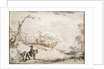 Landscape with a Horseman, 1648-1650. by Rembrandt Harmensz van Rijn