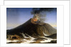Eruption of Mount Etna, 18th century. by Jacob Philip Hackert