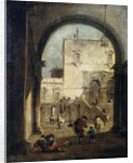 View of a Square and a Palace, between 1775 and 1780. by Francesco Guardi