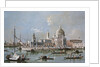 View of the Santa Maria della Salute Church, 18th century by Francesco Guardi