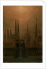 Harbour at Night (Sisters), 1818-1820. by Caspar David Friedrich
