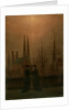 Harbour at Night (Sisters), 1818-1820. by Caspar David Friedrich