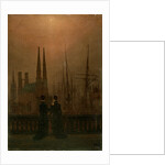 Harbour at Night (Sisters), 1818-1820. by Caspar David Friedrich