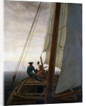 On Board a Sailing Ship, between 1818 and 1820. by Caspar David Friedrich