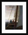 On Board a Sailing Ship, between 1818 and 1820. by Caspar David Friedrich