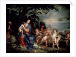 Rest on the Flight into Egypt (Virgin with Partridges), c1629-1630. by Anthony van Dyck