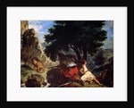 Lion Hunt in Morocco, 1854. by Eugène Delacroix