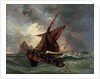 Ships in a stormy sea, 19th century by Eugène Delacroix