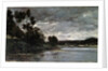 The River Bank, 1866. by Charles François Daubigny