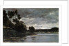 The River Bank, 1866. by Charles François Daubigny