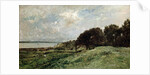 The Seashore near Villerville, 1875. by Charles François Daubigny