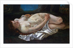 Reclining Woman, 1865. by Gustave Courbet
