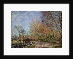 At the edge of the forest in Fontainebleau, 1885. by Alfred Sisley